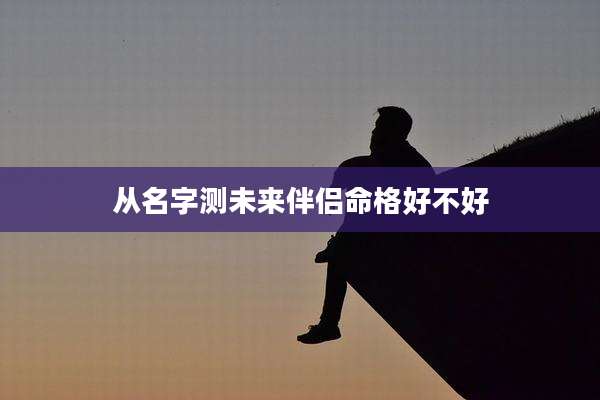 从名字测未来伴侣命格好不好