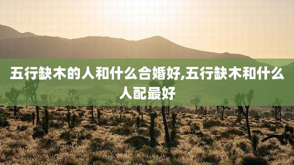 五行缺木的人和什么合婚好,五行缺木和什么人配最好