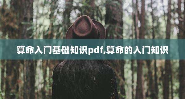 算命入门基础知识pdf,算命的入门知识