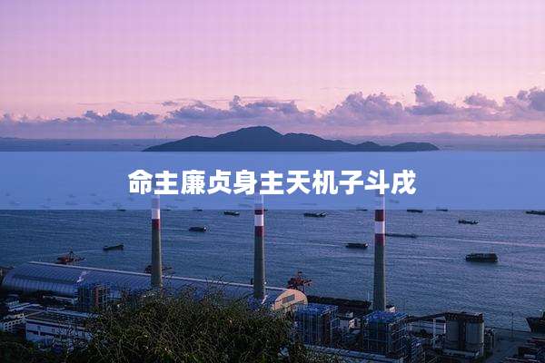 命主廉贞身主天机子斗戌