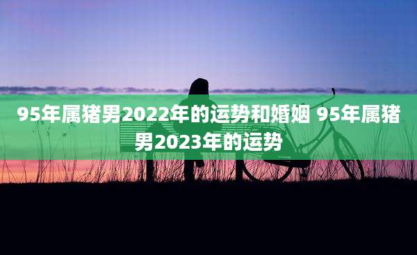 95年属猪男2022年的运势和婚姻 95年属猪男2023年的运势