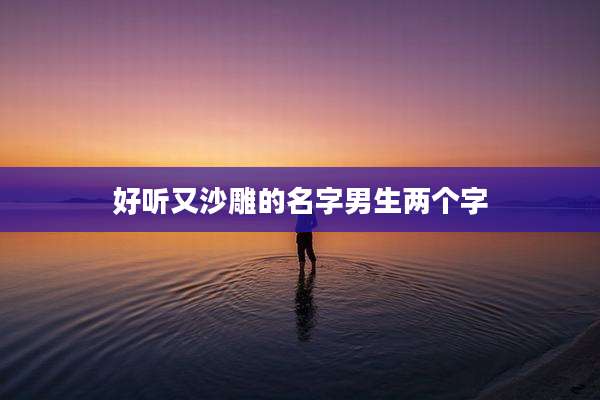 好听又沙雕的名字男生两个字