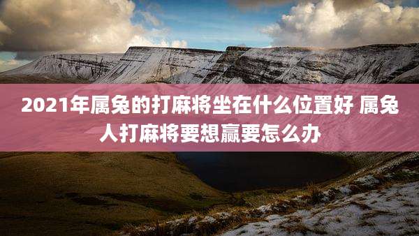 2021年属兔的打麻将坐在什么位置好 属兔人打麻将要想赢要怎么办