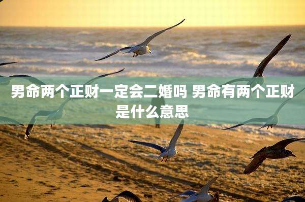 男命两个正财一定会二婚吗 男命有两个正财是什么意思
