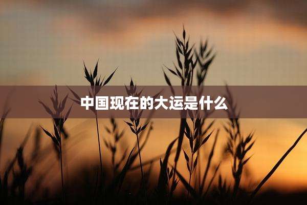 中国现在的大运是什么