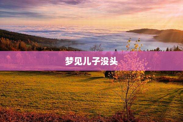 梦见儿子没头