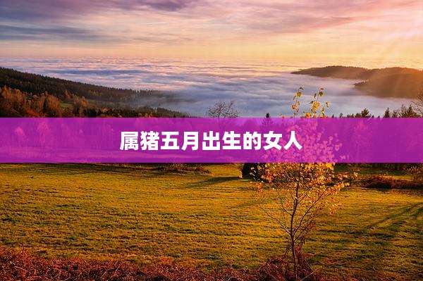 属猪五月出生的女人