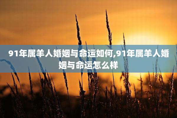 91年属羊人婚姻与命运如何,91年属羊人婚姻与命运怎么样