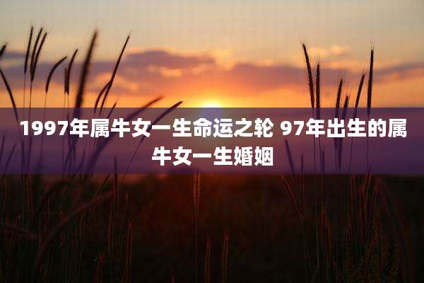 1997年属牛女一生命运之轮 97年出生的属牛女一生婚姻