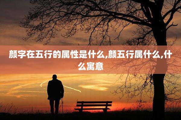 颜字在五行的属性是什么,颜五行属什么,什么寓意