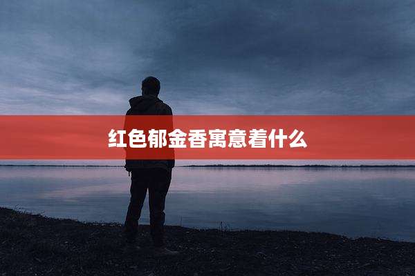 红色郁金香寓意着什么