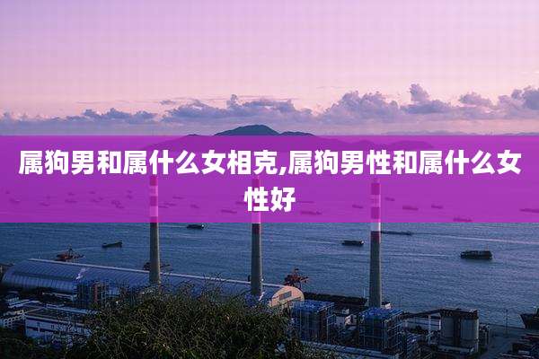 属狗男和属什么女相克,属狗男性和属什么女性好