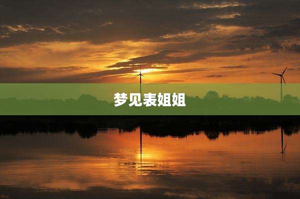 梦见表姐姐