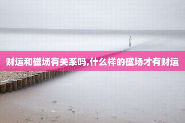 财运和磁场有关系吗,什么样的磁场才有财运