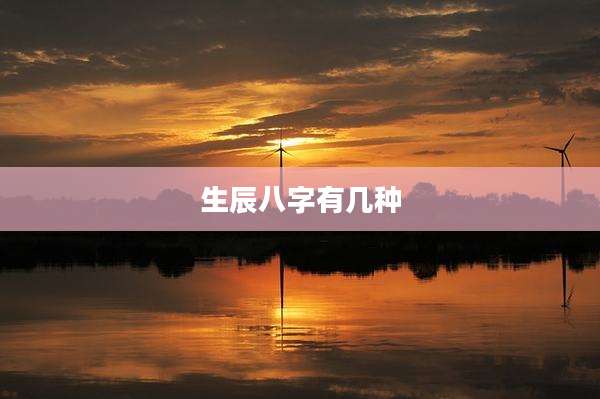 生辰八字有几种