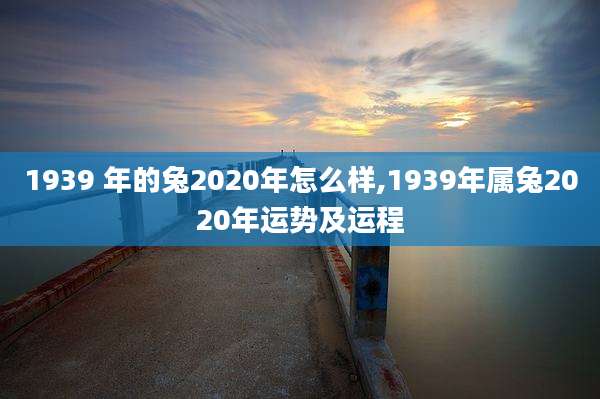 1939 年的兔2020年怎么样,1939年属兔2020年运势及运程