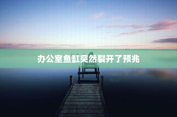 办公室鱼缸突然裂开了预兆