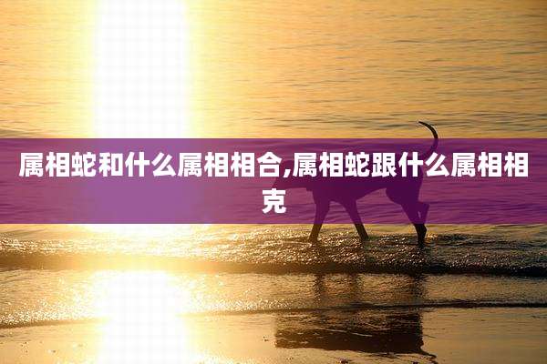 属相蛇和什么属相相合,属相蛇跟什么属相相克