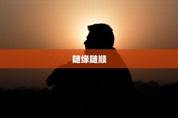 随缘随顺