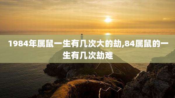 1984年属鼠一生有几次大的劫,84属鼠的一生有几次劫难