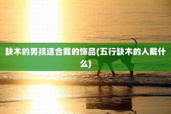 缺木的男孩适合戴的饰品(五行缺木的人戴什么)