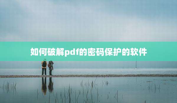 如何破解pdf的密码保护的软件