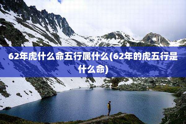 62年虎什么命五行属什么(62年的虎五行是什么命)