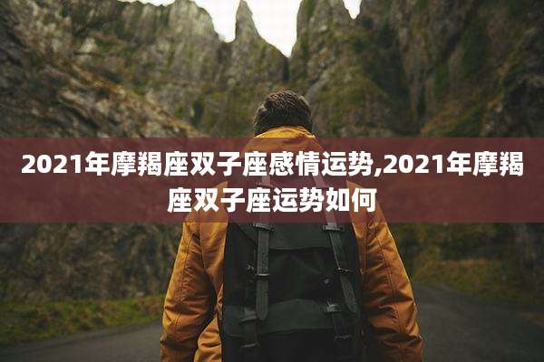 2021年摩羯座双子座感情运势,2021年摩羯座双子座运势如何
