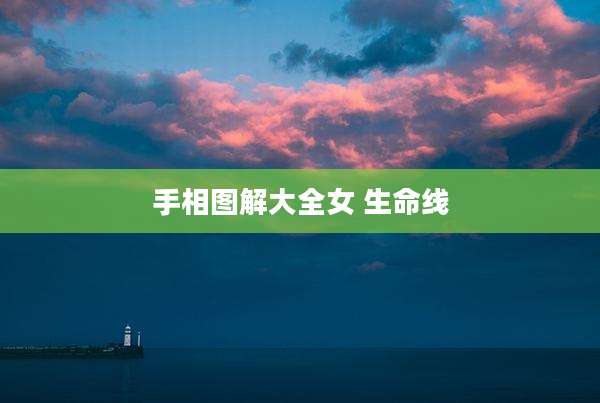 手相图解大全女 生命线