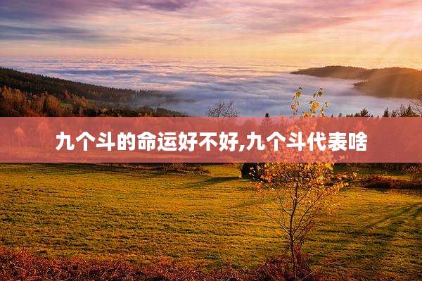 九个斗的命运好不好,九个斗代表啥