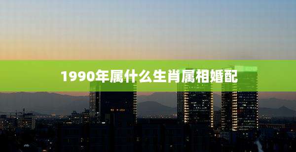 1990年属什么生肖属相婚配