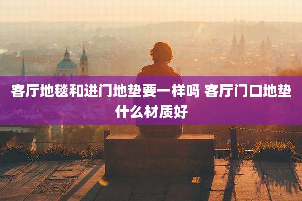 客厅地毯和进门地垫要一样吗 客厅门口地垫什么材质好