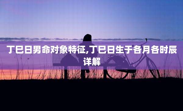 丁巳日男命对象特征,丁巳日生于各月各时辰详解