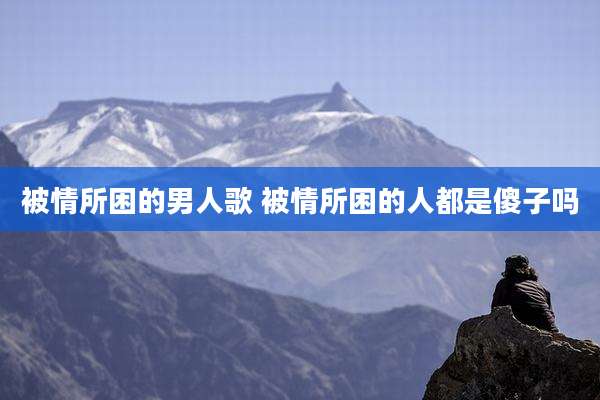 被情所困的男人歌 被情所困的人都是傻子吗