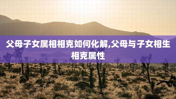 父母子女属相相克如何化解,父母与子女相生相克属性