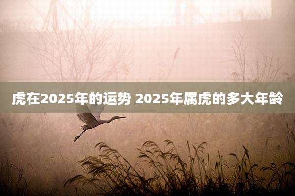 虎在2025年的运势 2025年属虎的多大年龄