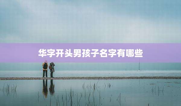 华字开头男孩子名字有哪些