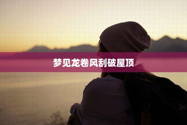 梦见龙卷风刮破屋顶