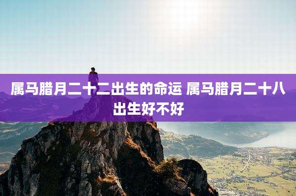 属马腊月二十二出生的命运 属马腊月二十八出生好不好