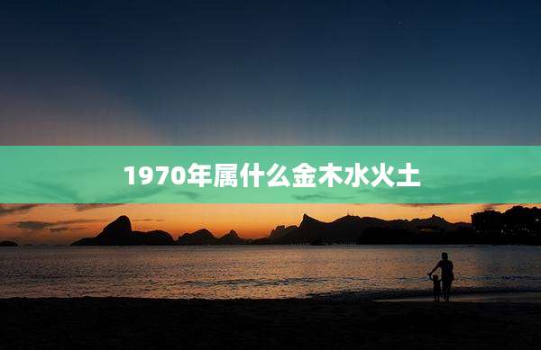1970年属什么金木水火土