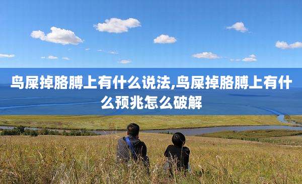 鸟屎掉胳膊上有什么说法,鸟屎掉胳膊上有什么预兆怎么破解