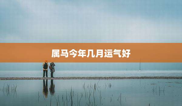 属马今年几月运气好