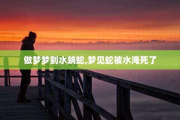 做梦梦到水蚺蛇,梦见蛇被水淹死了
