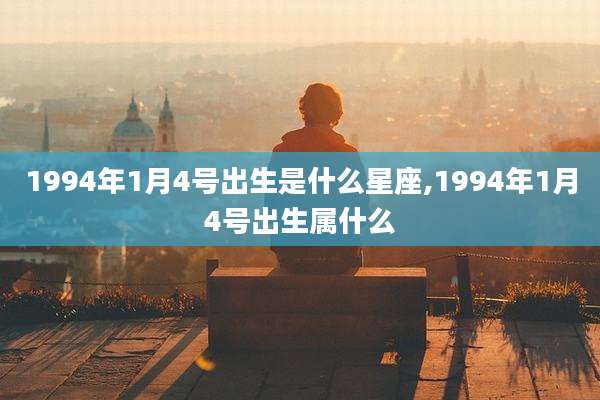 1994年1月4号出生是什么星座,1994年1月4号出生属什么
