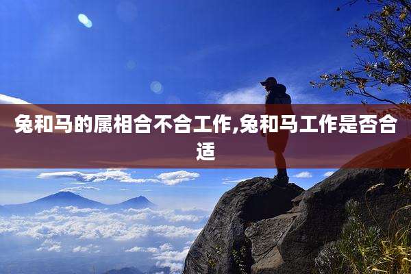 兔和马的属相合不合工作,兔和马工作是否合适