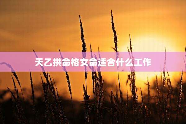 天乙拱命格女命适合什么工作