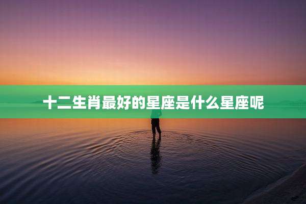 十二生肖最好的星座是什么星座呢