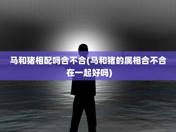 马和猪相配吗合不合(马和猪的属相合不合 在一起好吗)