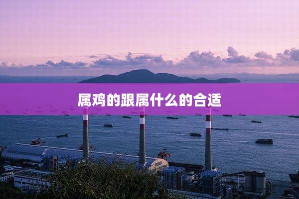 属鸡的跟属什么的合适