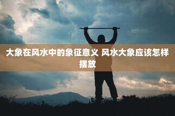 大象在风水中的象征意义 风水大象应该怎样摆放